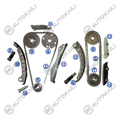 প্লাস্টিকের PA66 / PA46 টাইমিং চেইন কিট MITSUBISHI EURO V FUSO পেট্রল 4P10 3.0L 11-