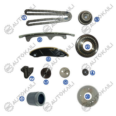 প্লাস্টিক PA66 / PA46 টাইমিং চেইন কিট MITSUBISHI L200 ডিজেল 4N15 2.4L 14- এর জন্য