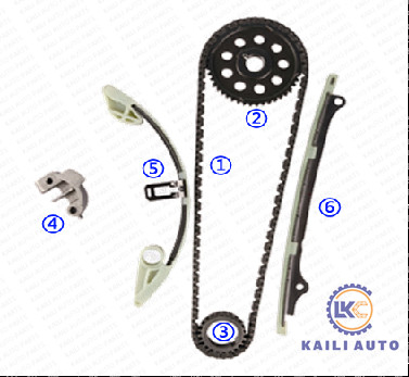 HONDA JAZZ MK2 সিভিক হাইবার্ড ইঞ্জিন L13A1 1.3L 14401-PWA-004 9*126L 14211-PWA-000 এর জন্য টাইমিং চেইন কিট