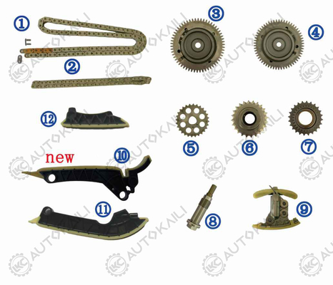 BENZ E-CLASS 2.0L OM654 DIESE 10-17 A0019930576 102L এর জন্য টাইমিং চেইন কিট