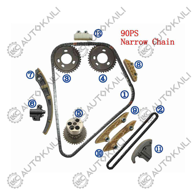 প্লাস্টিকের PA66 / PA46 টাইমিং চেইন কিট Mondeo Mk III (B5Y) DI / TDDi / TDCi 2.0 00-03 এর জন্য