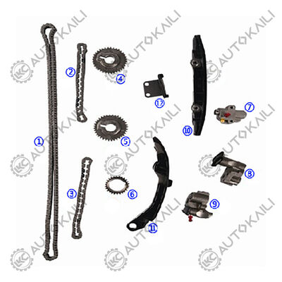 INFINITI G35 VQ35DE V6 3.5L 03-05 এর জন্য টাইমিং চেইন কিট