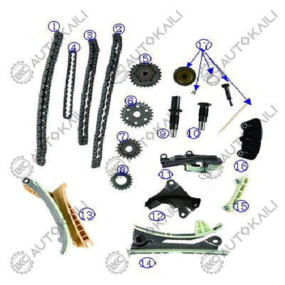 টাইমিং চেইন কিট 4.0L 4016CC V6 গ্যাস SOHC প্রাকৃতিকভাবে উত্তোলিত B4000 2001-2009
