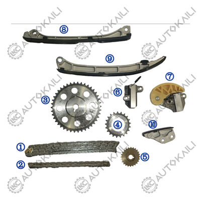 MAZDA CX-5 KE ডিজেল SHY4/SHY6 2.2L 12-18 এর জন্য প্লাস্টিক PA66 / PA46 টাইমিং চেইন কিট