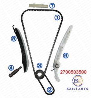 BENZ C200 C300 E200 A180 B180 A260 CLA180 CLS GLA200 GLA260 ইঞ্জিন M274 M270 1.6T/2.0T 0009933978 এর জন্য টাইমিং চেইন কিট