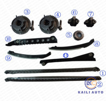 FORD F350 F250 F150 অভিযান F6TZ6268AA এর জন্য 8*122L XL1Z6L266AA VVT টাইমিং চেইন কিট