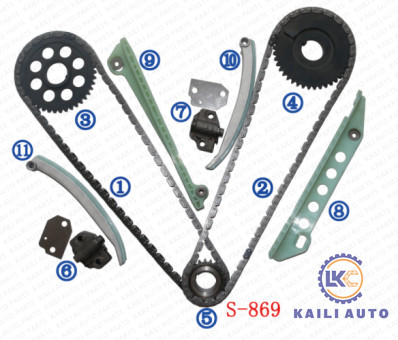 FORD E-150 F-150 এক্সপ্লোরার ক্রাউন ভিক্টোরিয়া F3LY6268A 8*116L F6AZ6L266CA এর জন্য টাইমিং চেইন কিট