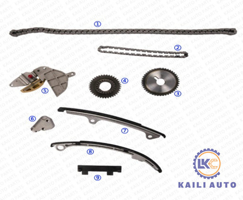 QR20 2.0L NISSAN ALTIMA টাইমিং চেইন কিট PRIMERA P12 X-TRAIL T30 13028-6N201 9*164L 13070-6N215