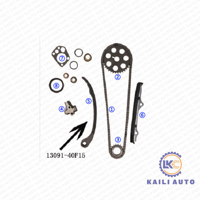 NISSAN 240S BLUEBIRD NAVARA NOMAD PINTARA PRAIRIE SILVIA 13028-40F01 102L 13070-40F06 এর জন্য টাইমিং চেইন কিট