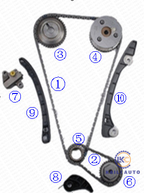NISSAN CUBE JUKE LATIO LIVINA MICRA E11 13028-ED000 এর জন্য ইঞ্জিন Z12 L10 K12 VVT টাইমিং চেইন